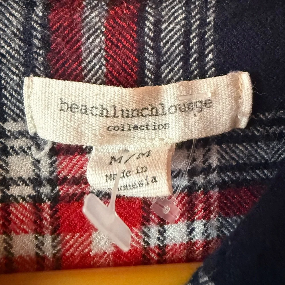 beachlunchlounge Red and Blue Plaid Shirt - Picture 5 of 6